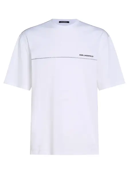 Karl Lagerfeld Tričko  čierna / biela