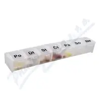 Dávkovač léků OBZOR typ 07 týdenní bílý