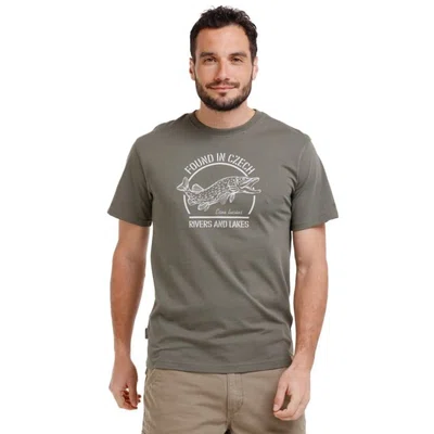 Bushman Pánské tričko Štika, khaki M