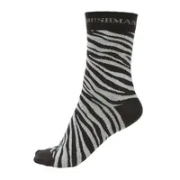 Bushman Pánské i dámské ponožky Zebra, hnědé 39-42