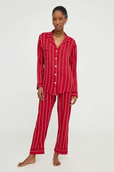 Pyžamo Answear.LAB červená barva