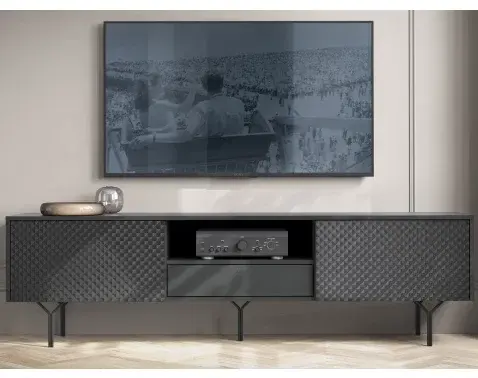 Široká TV skrinka Raven, čierna%