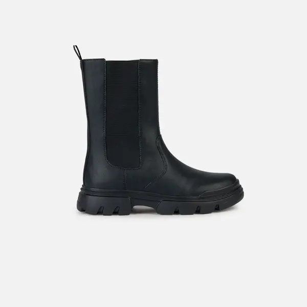 Black Girls Ankle Boots Geox Junette - Girls