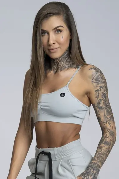 Gym Glamour Podprsenka Simply Grey, L, šedá