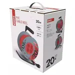 Kabel prodlužovací, 20m / 230V, cívka, 4 zásuvky