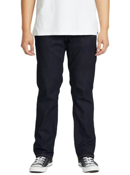 Volcom pánské rifle Solver Denim Rinse | Šedá | Velikost 34 x 36