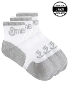 Unisex ponožky meatfly middle triple bílá m