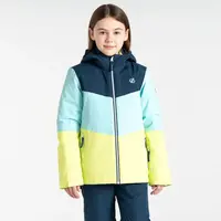 Dětská zimní lyžařská bunda dare2b slush ii modrá/žlutá 134-140