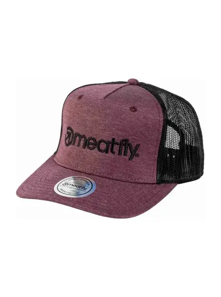 Meatfly kšiltovka Horton Trucker Wine Red / Black Logo | Černá | Velikost One Size