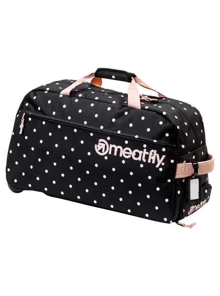 Meatfly cestovní taška Gail White Dot/Powder Pink 42 L | Bílá | Objem 42 L