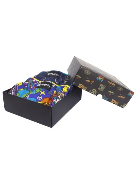 Meatfly pánské boxerky Agostino Cosmo Gift Pack | Modrá | Velikost M