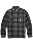 Etnies pánská košile Woodsman Fleece Charcoal | Šedá | Velikost S
