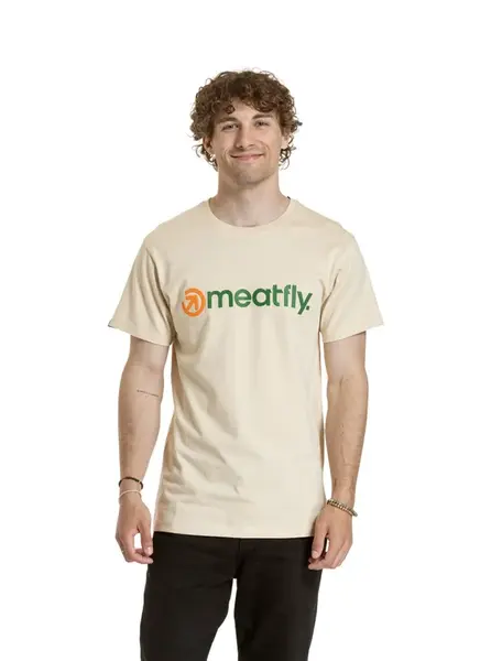 Meatfly pánské tričko Joe Sand | Písková | Velikost S | 100% bavlna