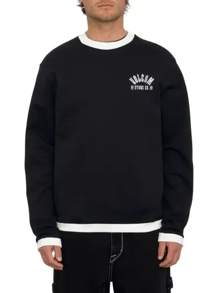 Volcom pánská mikina Skate Vitals G Taylor Crew Black | Černá | Velikost L