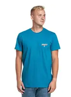 Meatfly pánské tričko Racing Spirit Funky Blue | Modrá | Velikost M | 100% bavlna