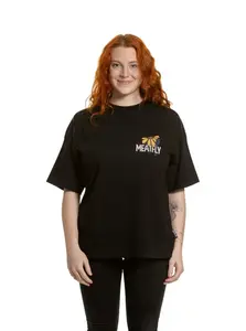 Dámské tričko meatfly vexey černá/květiny m