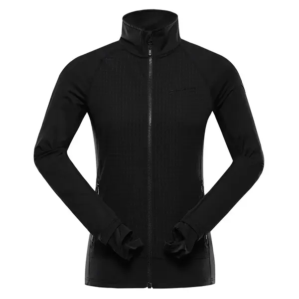 Dámská rychleschnoucí mikina s prostretch alpine pro querta 2 černá s