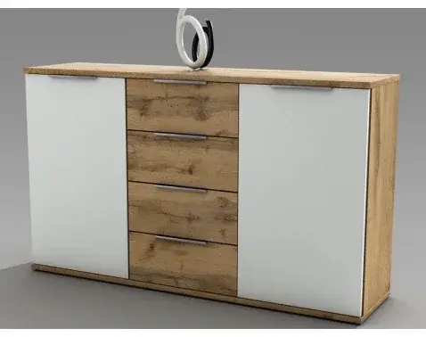 Komoda Capri, dub wotan/biela%