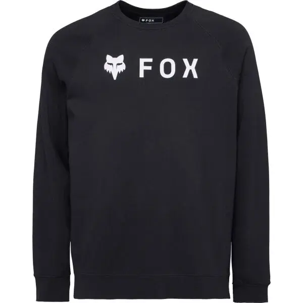 Fox FLEECE CREW Pánska mikina, čierna, veľkosť