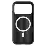 Kryt FIXED MagLeather z veganské kůže s podporou MagSafe pro Apple iPhone 17 Pro, černá