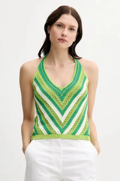 Top United Colors of Benetton zelená barva, 1194EH01E