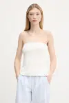 Top Abercrombie & Fitch dámský, béžová barva, KI139-5414