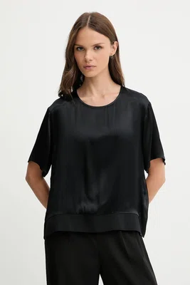 Halenka Sisley dámská, černá barva, hladká, 52BZLQ093
