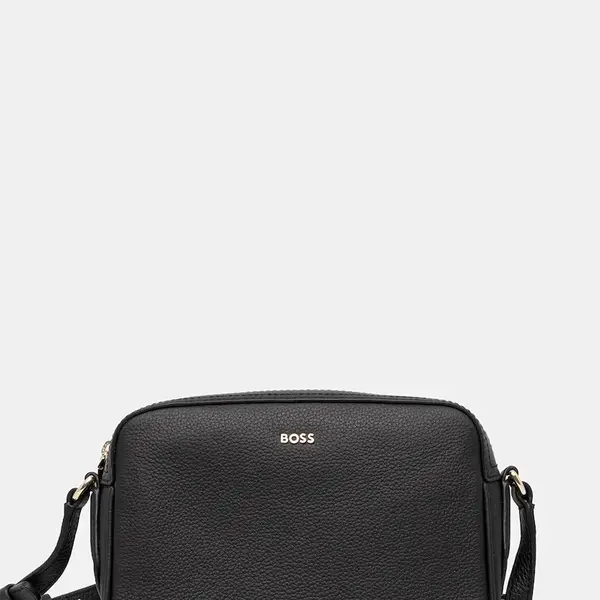 Kožená kabelka BOSS Lenah Crossbody