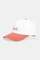 Bavlněná baseballová čepice Hummel bílá barva, s aplikací, 227578