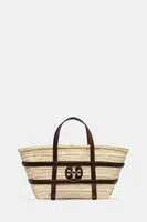Kabelka Tory Burch Ella Straw béžová barva, 169219-902