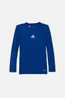 Dětské tričko s dlouhým rukávem adidas Performance modrá barva, s potiskem, GK9087