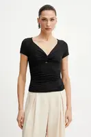 Tričko Guess CHARLOTTE černá barva, W5GP15 KACM2