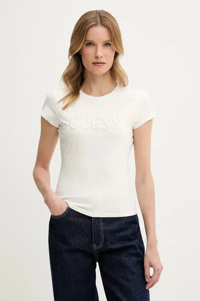 Tričko Guess béžová barva, W5GI42 J1314
