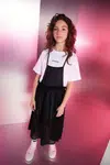 Dívčí šaty Patrizia Pepe K103 černá barva, midi, 7A0552