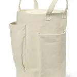 Úložný koš ferm LIVING Pocket Storage Bag béžová barva