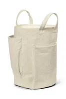 Úložný koš ferm LIVING Pocket Storage Bag béžová barva