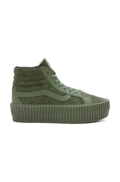 Tenisky Vans Premium Standards Sk8-Hi Reissue 38 Platform zelená barva, VN000CNFARM1