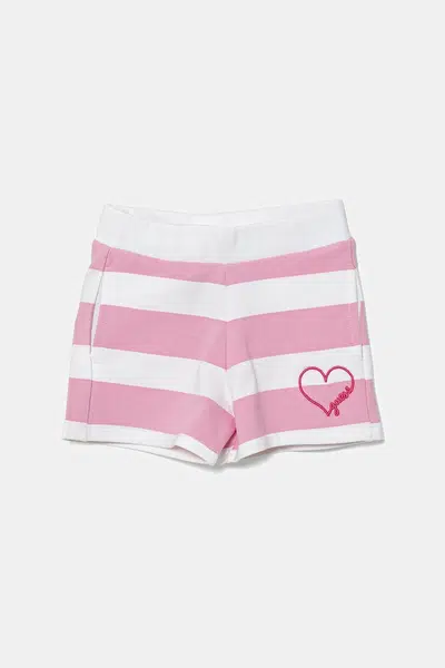 Dětské kraťasy Guess růžová barva, K5GD16 KBOR4