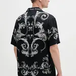 Košile Versace Jeans Couture pánská, černá barva, regular, s klasickým límcem, 78GAL2BB NS624