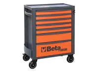 Dílenský vozík, 7 zásuvek, antracitově šedý a oranžový - Beta Tools