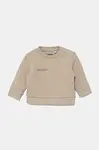 Mikina Pangaia BABY 365 MIDWEIGHT SWEATSHIRT béžová barva, hladká, 10000655