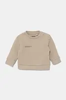 Mikina Pangaia BABY 365 MIDWEIGHT SWEATSHIRT béžová barva, hladká, 10000655
