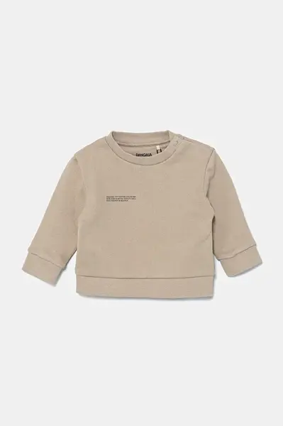 Mikina Pangaia BABY 365 MIDWEIGHT SWEATSHIRT béžová barva, hladká, 10000655