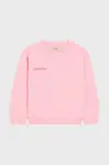 Mikina Pangaia KIDS' 365 MIDWEIGHT SWEATSHIRT růžová barva, 10000279