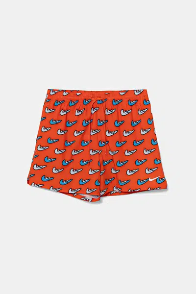 Plavkové šortky Nike oranžová barva, NESSF553