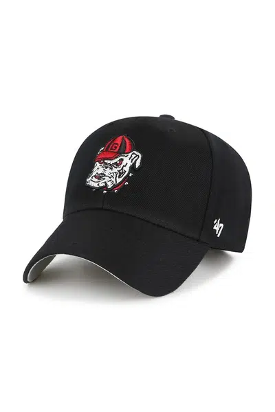 Kšiltovka 47 brand NCAA Georgia Bulldogs černá barva, s aplikací, C-MVP1099WBV-BK