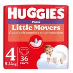 HUGGIES Dětské plenky Little Movers Pants 4 velikost 9-14 kg 36 kusů