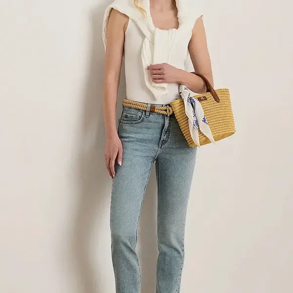 Džíny Lauren Ralph Lauren dámské, high waist, 200971082