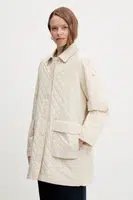 Bunda Tommy Hilfiger béžová barva, přechodná, WW0WW46448