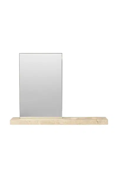 Stojací zrcátko ferm LIVING béžová barva